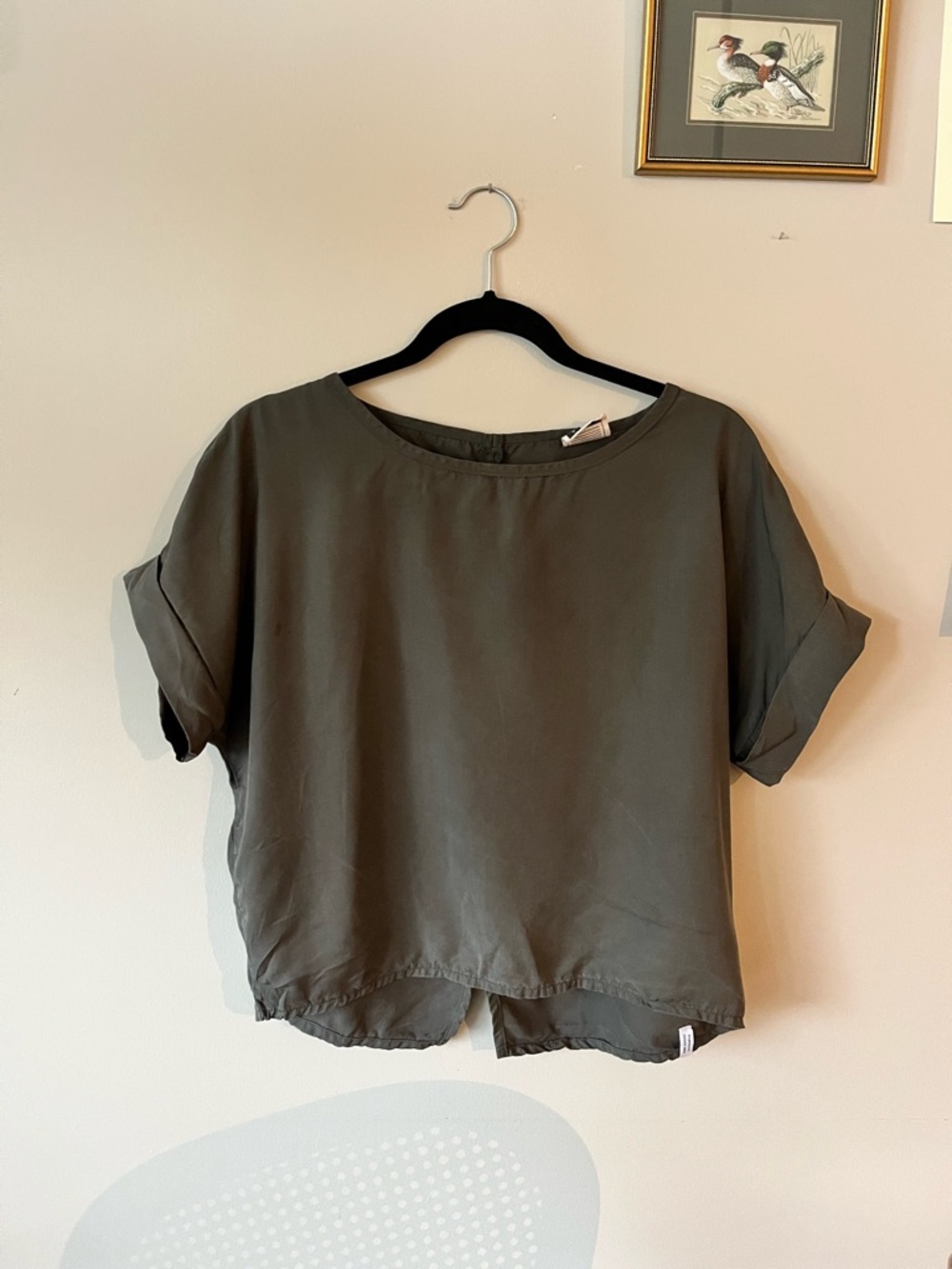 SALT Shop Harbour Top Blouse in Dusty Green